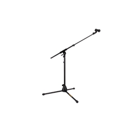 Hercules MS520BPRO Low Profile Tripod Microphone Stand with Telescopic Boom Arm