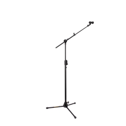 Hercules MS523BPRO EZ Clutch Tripod Microphone Stand with Telescoping Hideaway 2-in-1 Boom