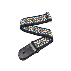 Daddario 50E02 Woven Guitar Strap, Stained Glass