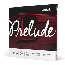 Daddario J101044M D'Addario Prelude Cello String Set, 4/4 Scale, Medium Tension