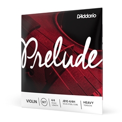 Daddario J81044H Prelude Violin String Set, 4/4 Scale, Heavy Tension