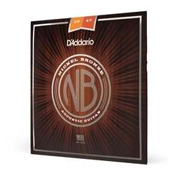 Daddario  NB1047 Nickel Bronze Acoustic Guitar Strings, Extra Light, 10-47