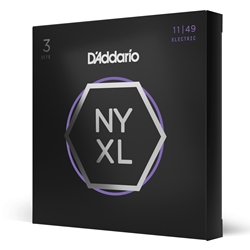 Daddario  NYXL1149-3P Nickel Wound Electric Guitar Strings, Medium, 11-49, 3 Sets