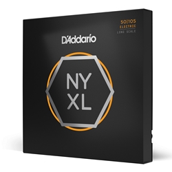 Daddario  NYXL50105 Nickel Wound Bass Guitar Strings, Medium, 50-105, Long Scale