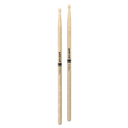 Promark PW5AW Classic Attack 5A Shira Kashi Oak Drumstick, Oval Wood Tip