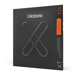 Daddario  XTABR1047 XT 80/20 Bronze Acoustic Guitar Strings, Extra Light, 10-47