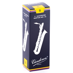 Vandoren SR24-5 Bari Sax Traditional Reeds (5-Pack)