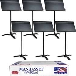 Manhasset Model 48 Symphony Music Stand 6-pack - Black