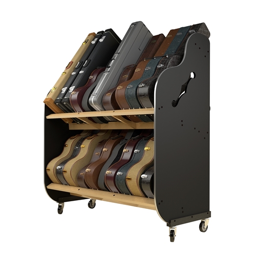 A&S SPDG The Session-Pro Double-Stack Mobile Guitar Case Rack